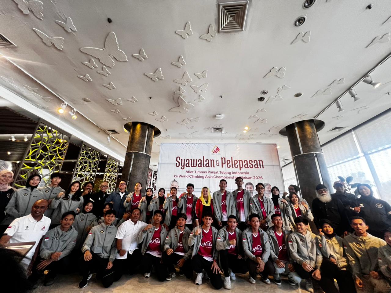 Atlet Timnas Panjat Tebing Indonesia Dilepas ke World Climbing Asia Championship Meisan 2026, Targetkan Lolos ke Asian Games 2026